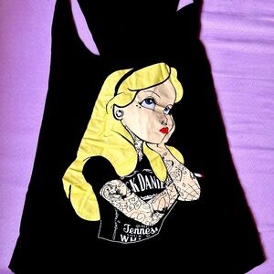 Alice in Wonderland punk tank